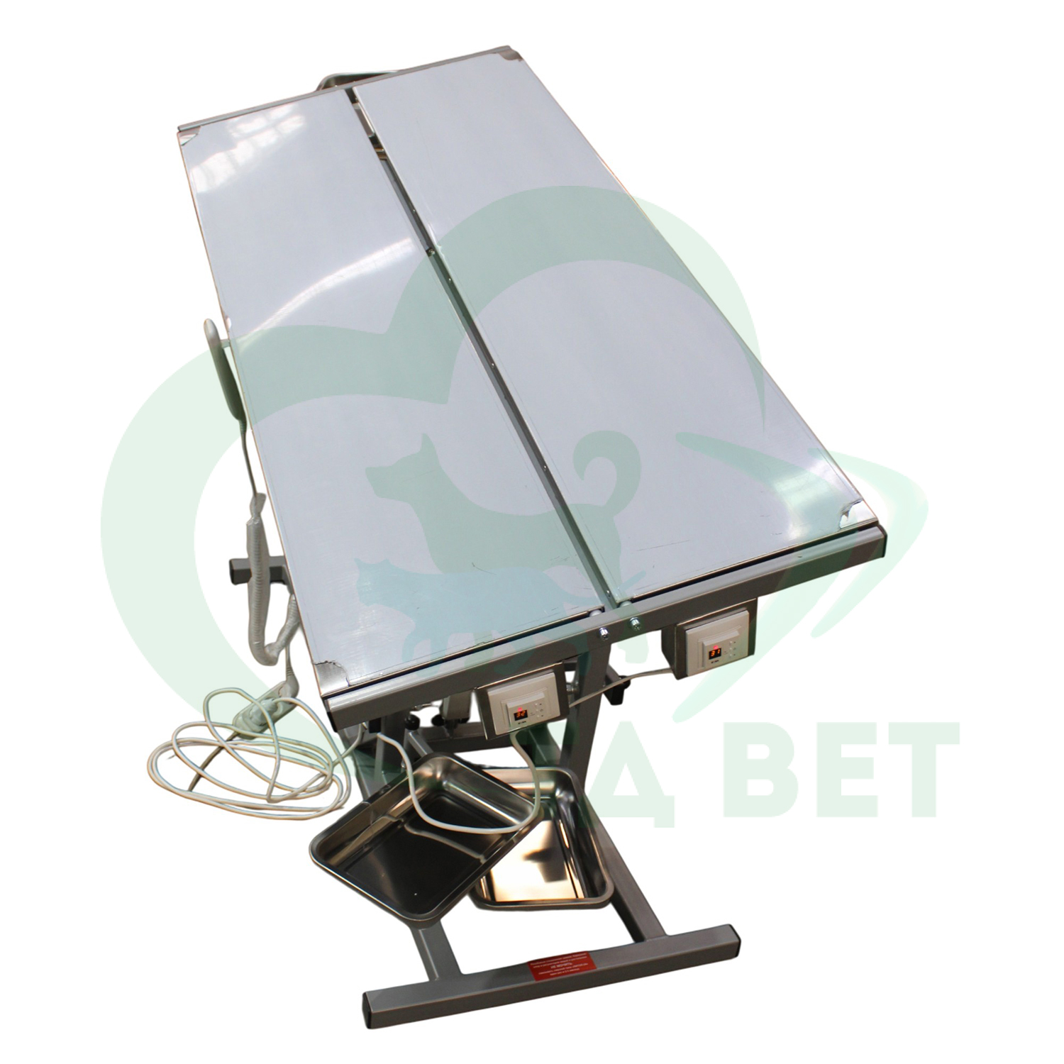 ТД ВЕТ Стол ветеринарный универсальный СВУ-30.1 с раздельным подогревом 1500х700х(900-1150h)