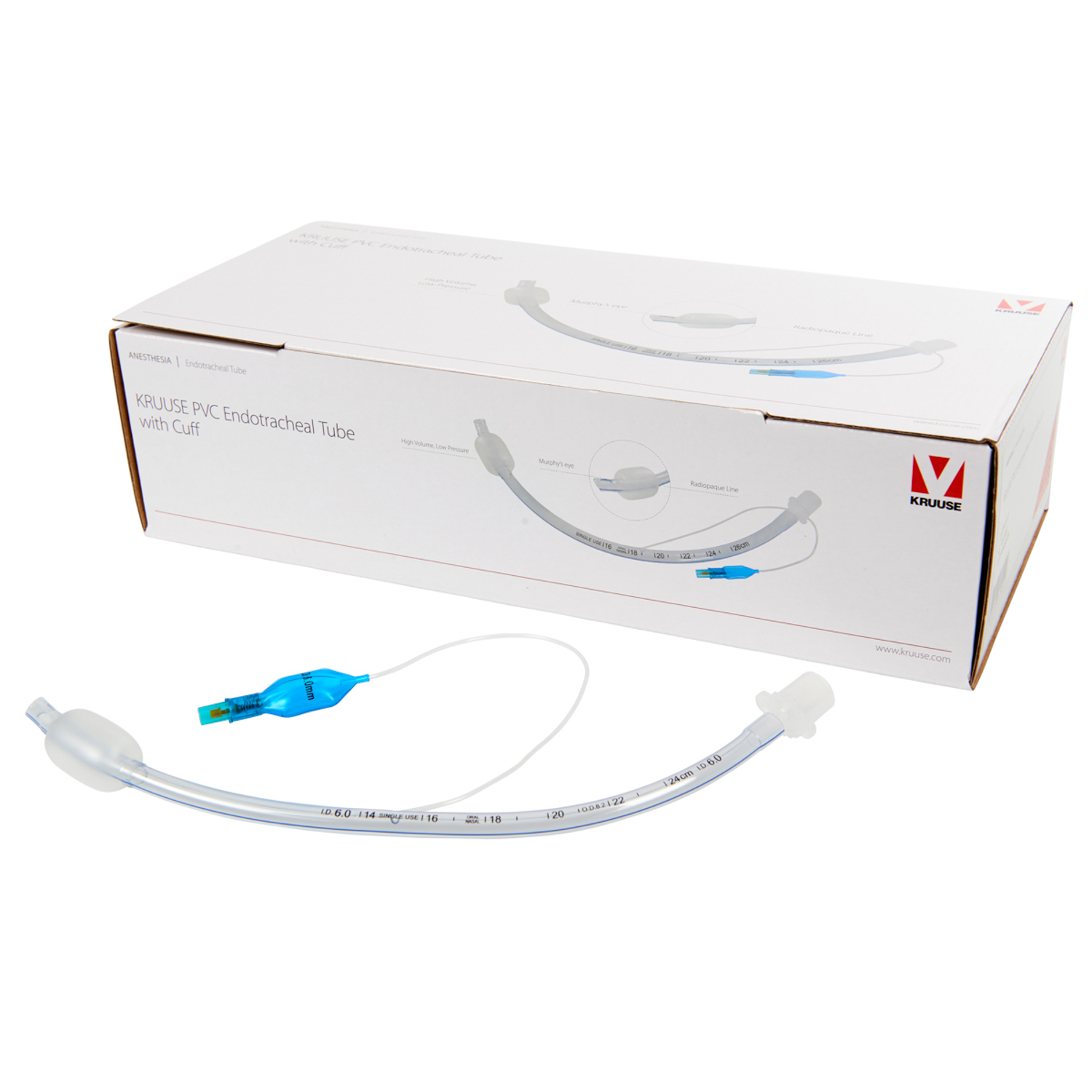 KRUUSE эндотрахеальная трубка с манжетой 6 мм