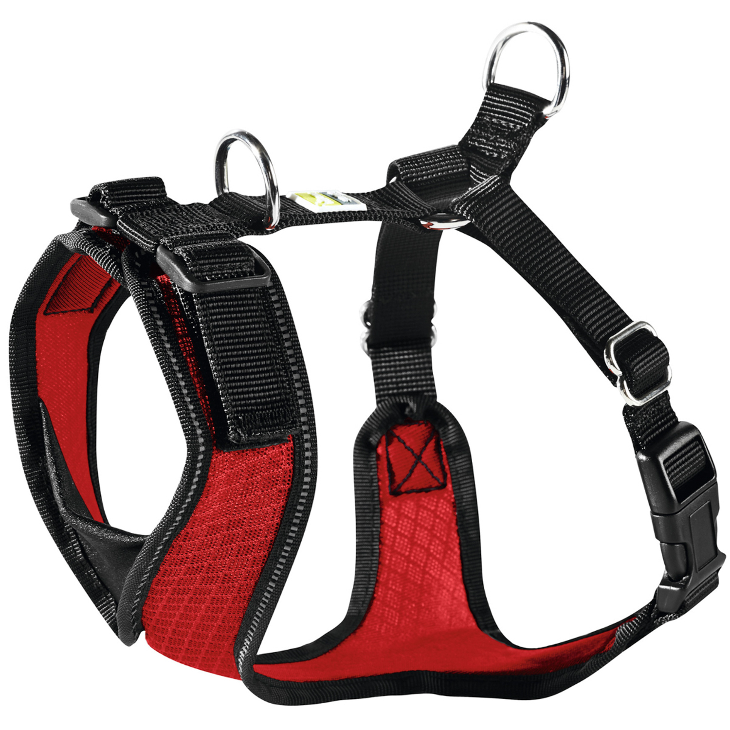 Hunter шлейка для собак Manoa XS (35-41 см) нейлон / сетчатый текстиль красный СКИДКА 40%