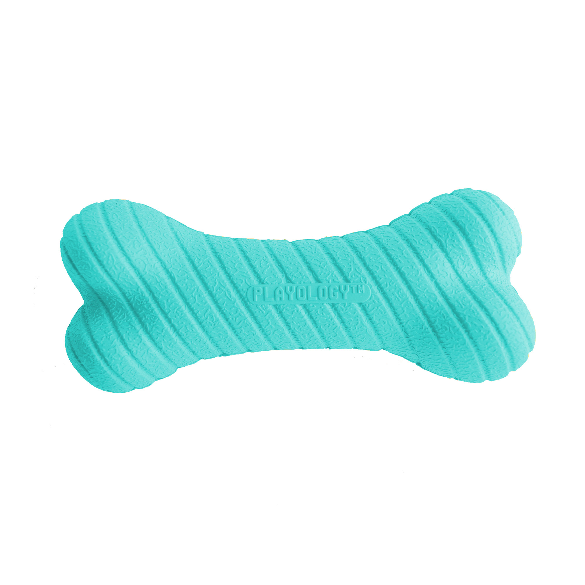 Playology двухслойная жевательная косточка DUAL LAYER BONE для собак средних и крупных пород с ароматом арахиса, большая, цвет голубой СКИДКА 50%