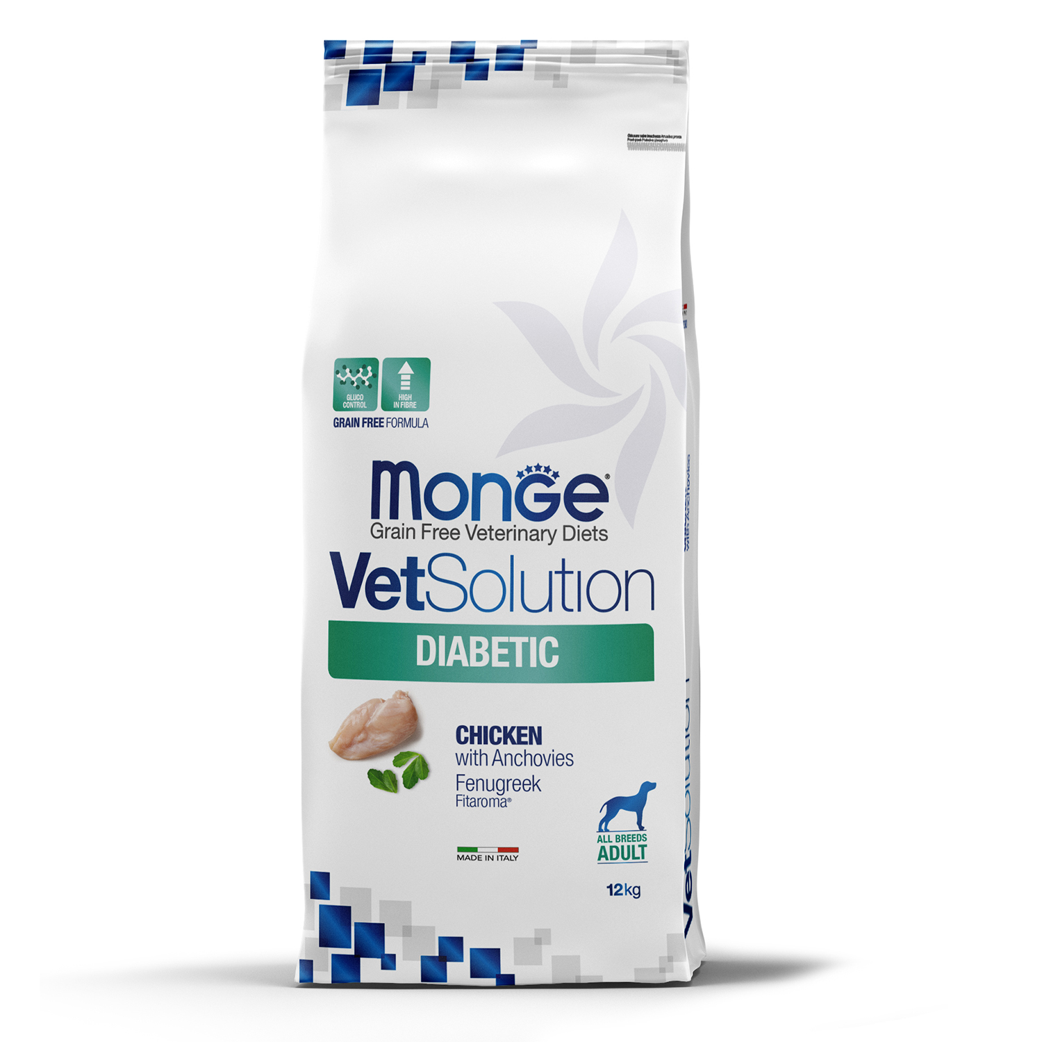 Диетический корм Monge VetSolution Dog Diabetic Диабетик для собак при сахарном диабете 12 кг