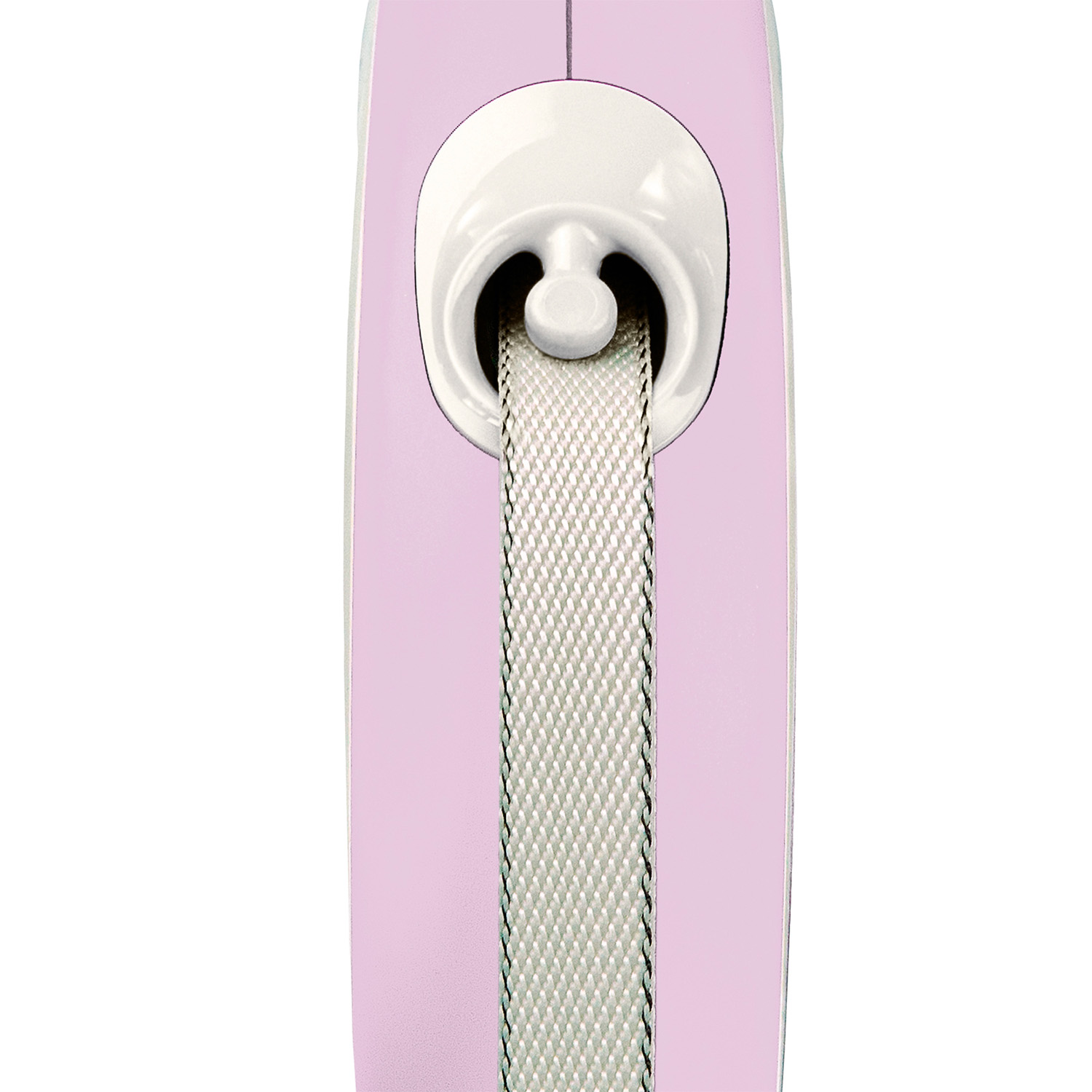 flexi рулетка NEW LINE Comfort M (до 25 кг) лента 5 м серый/розовый