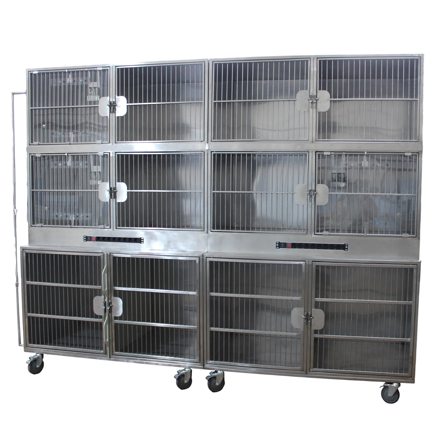 ТД ВЕТ Модуль из 12 клеток из нерж.стали 2900х800(700)х2140(2300)h с колесами