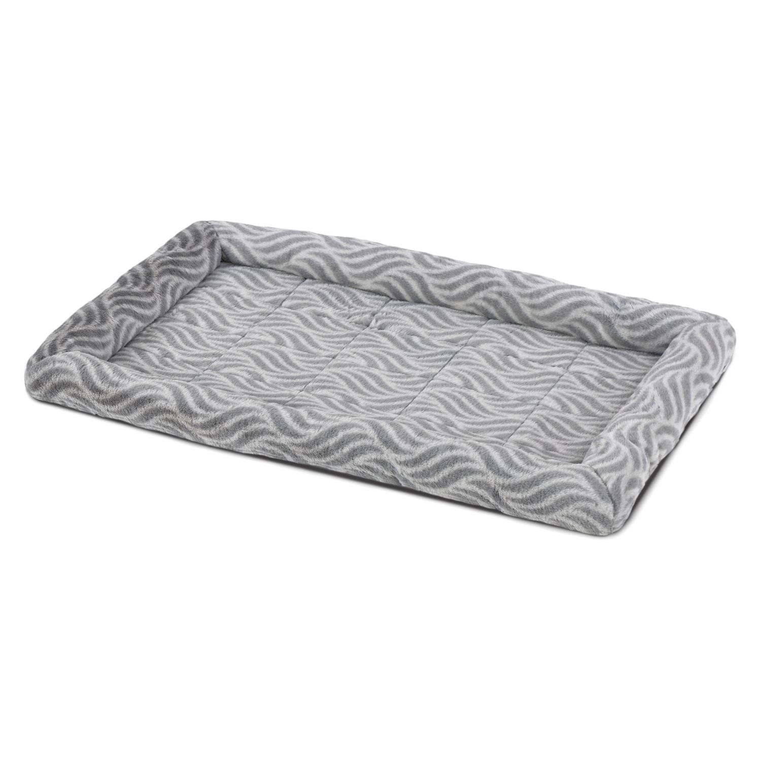 Лежанка MidWest Deluxe Wave Bed для собак и кошек меховая 85,5х56,5х8,5 см, серая СКИДКА 20%