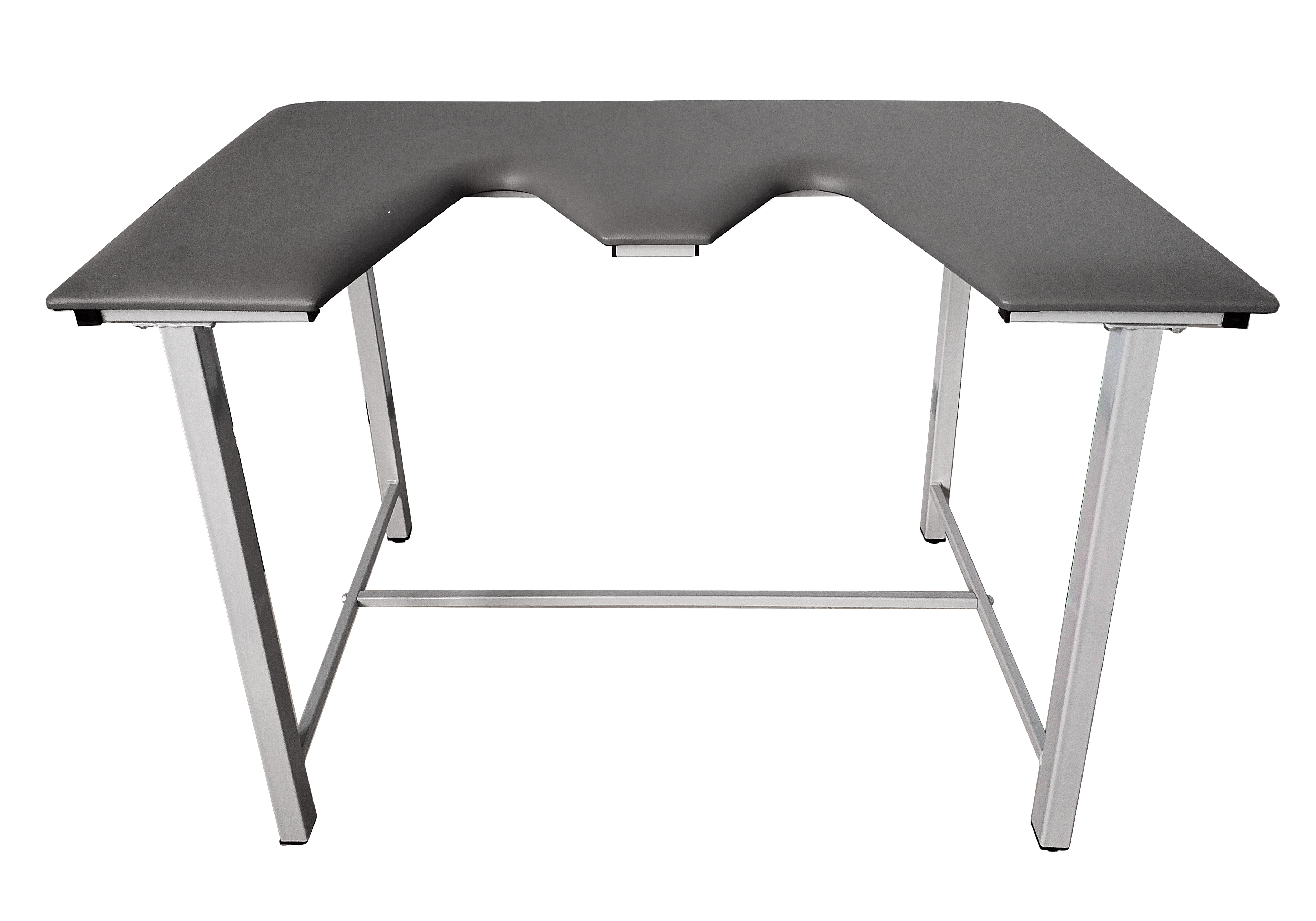 ТД ВЕТ Стол ветеринарный СВУ-5 для УЗИ, 1320x720x900, каркас серый, серая обивка