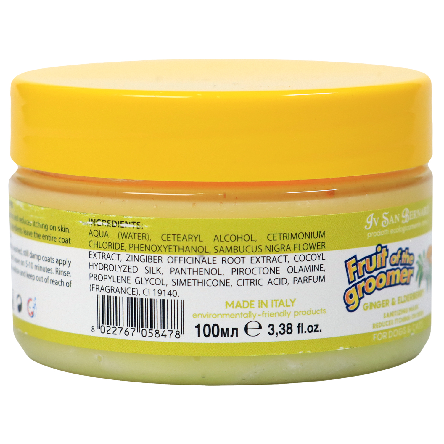 ISB Fruit of the Groomer Ginger&Elderbery Восстанавливающая маска с противовоспалительным эффектом 100 мл