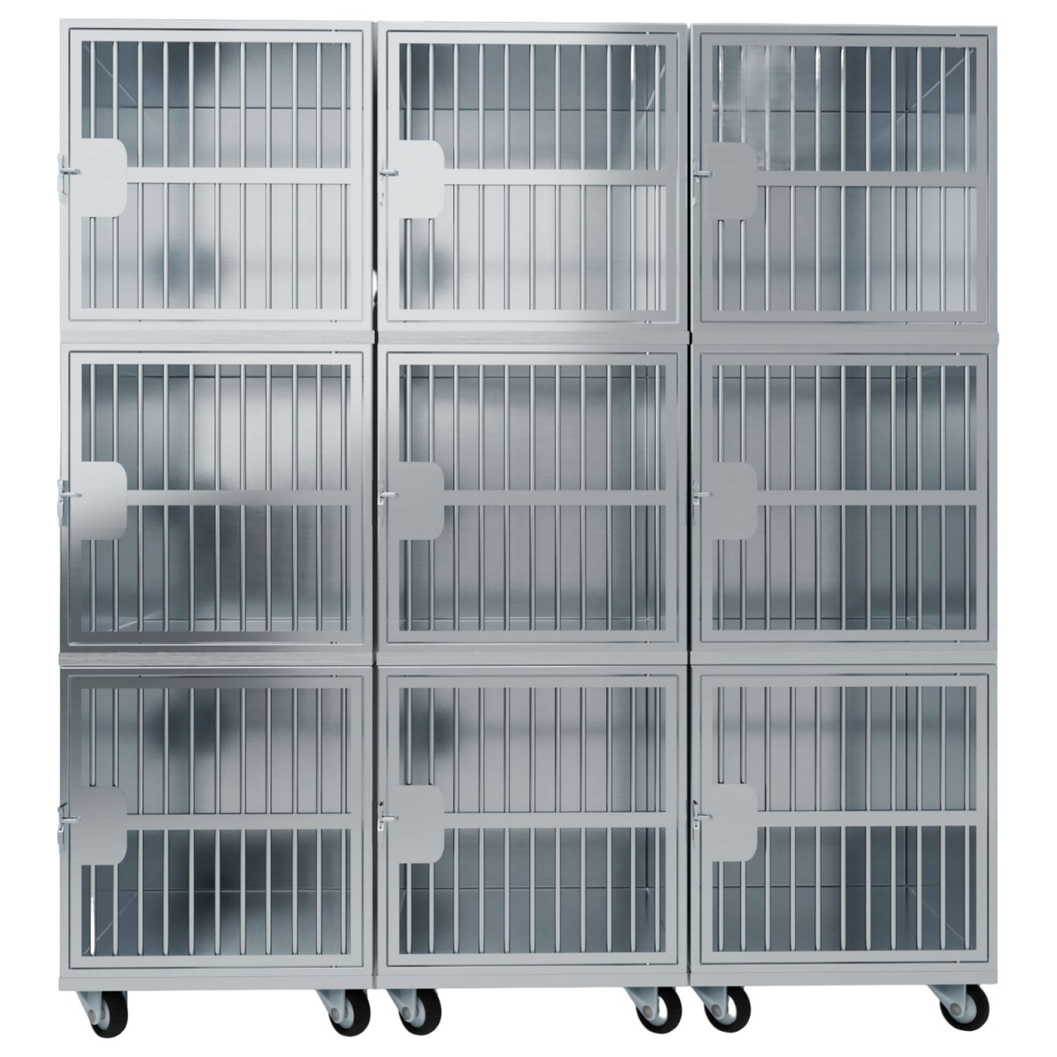 ТД ВЕТ Optima 9 Модуль на 9 клеток 1800х600х1860(1960) мм с колесами