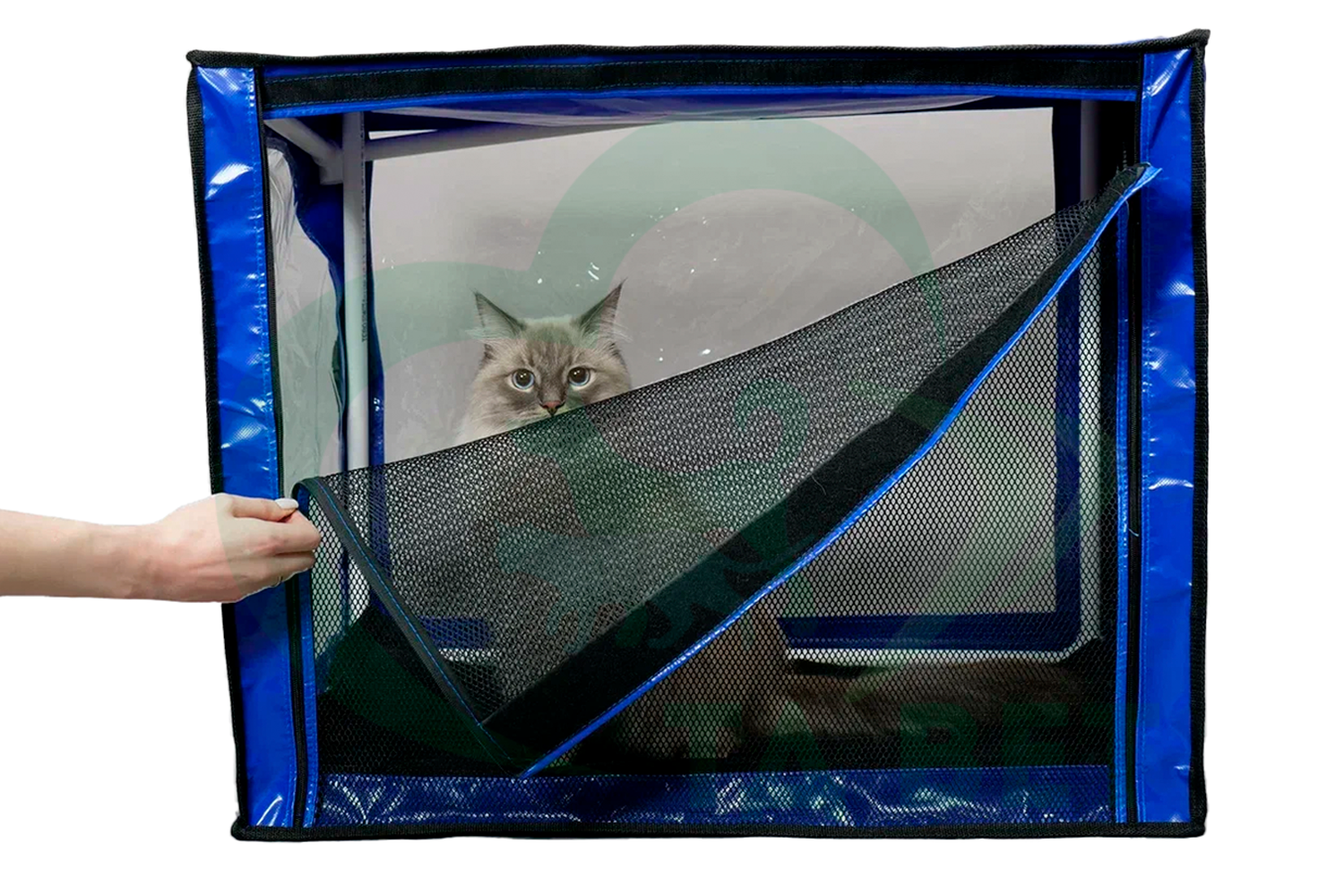 ТД ВЕТ Выставочная палатка с ковриком для кошек и малых пород собак 550х450х450h (разборная)