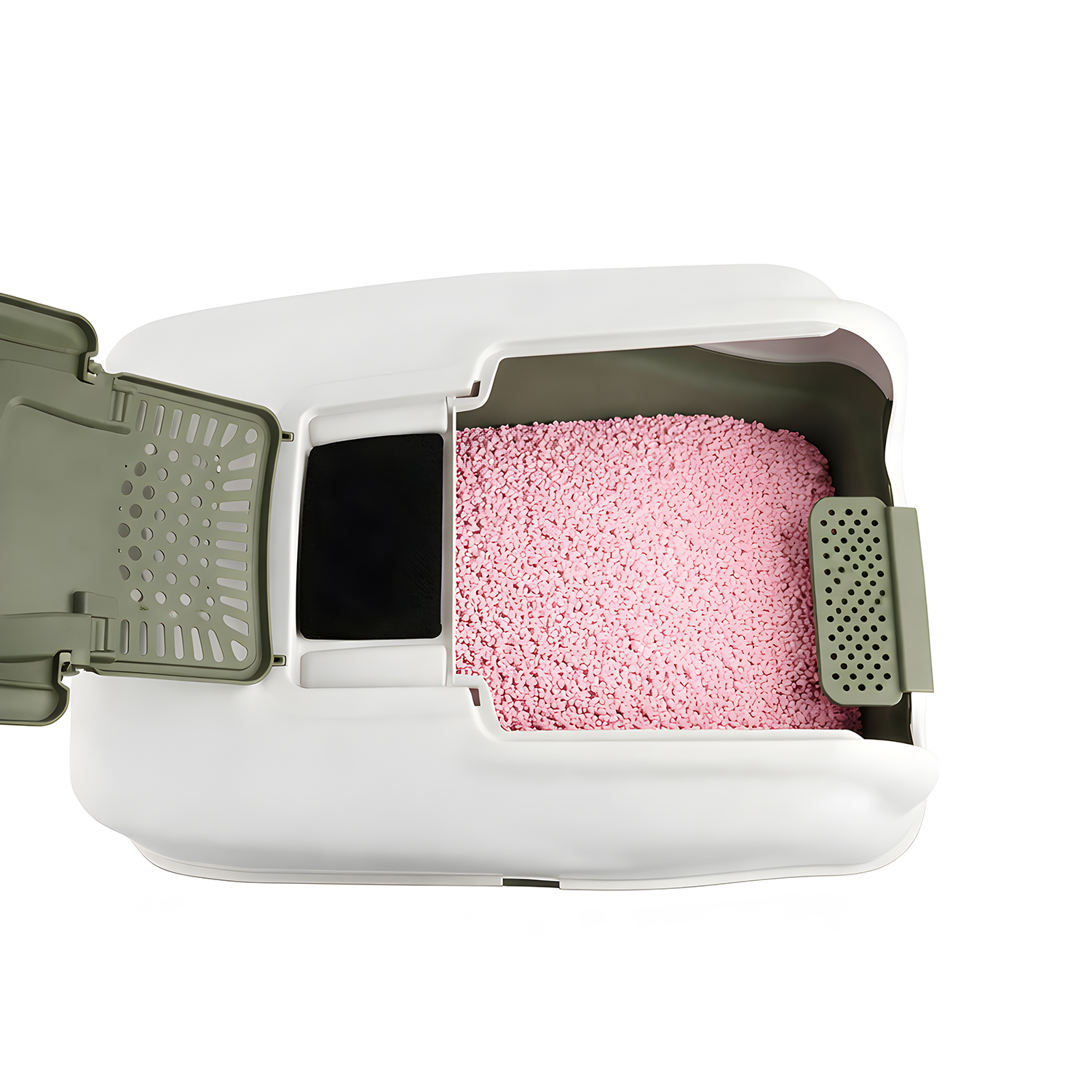 Био-туалет MPS NETTA MAXI для крупных кошек, 66х49х50 см, зелёный