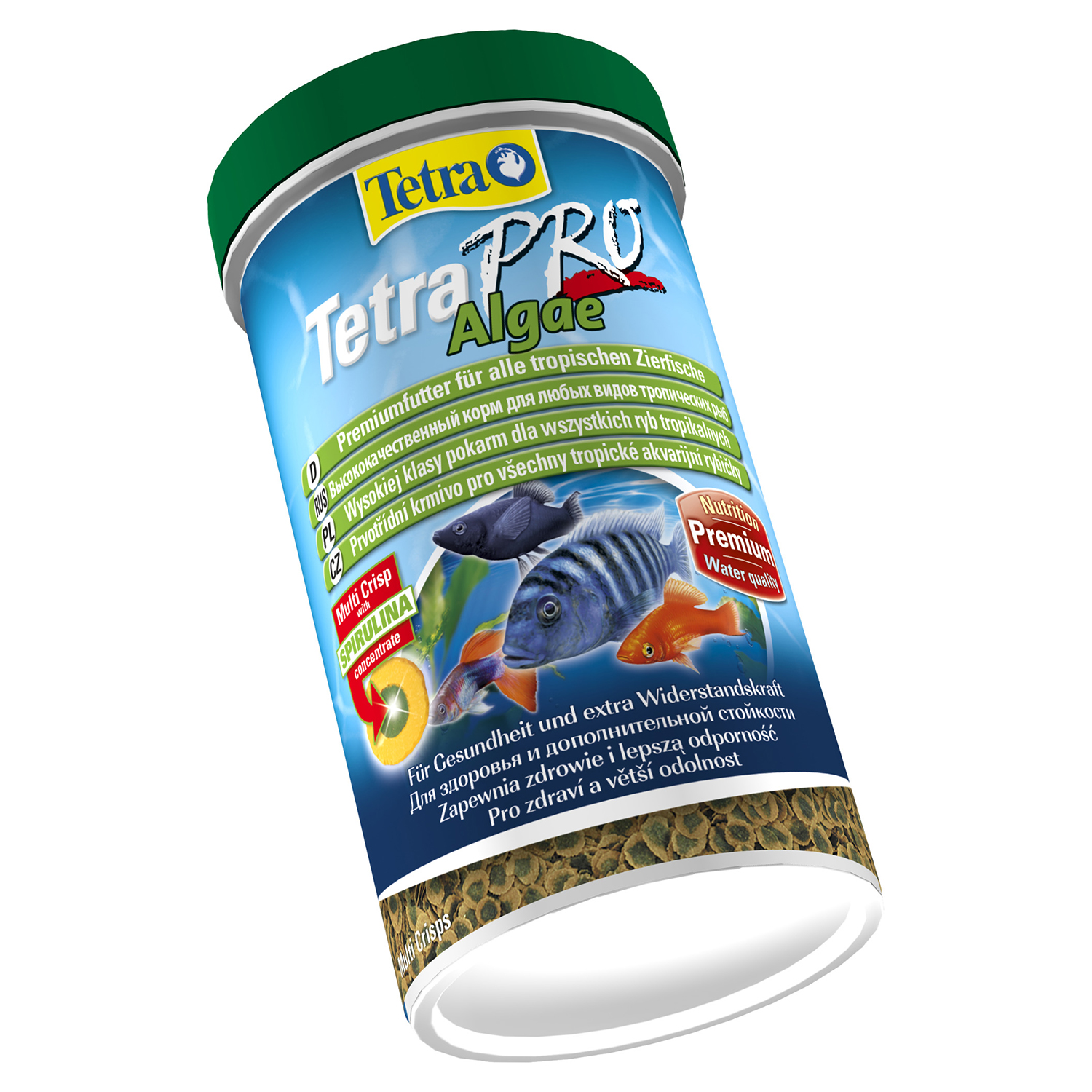 TetraPro Algae Crisps раст.корм для всех видов рыб в чипсах 500 мл