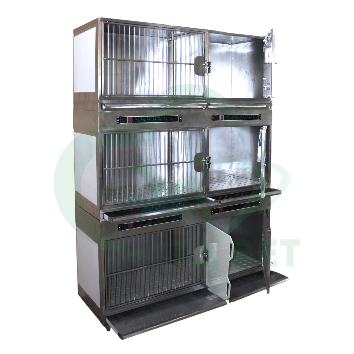 ТД ВЕТ Модуль из 6 клеток из нерж.стали 1480х550х2000(2100)h