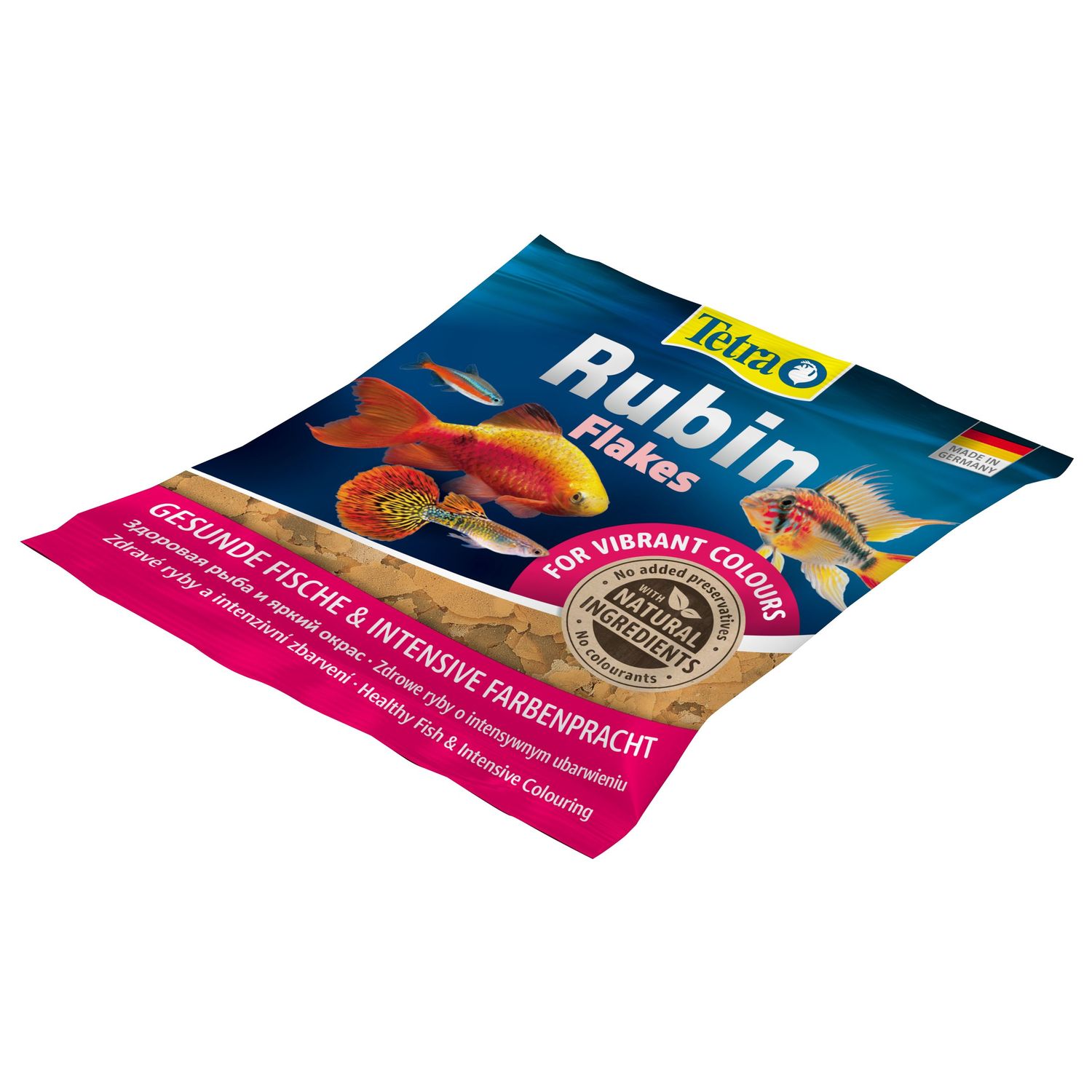 TetraRubin корм в хлопьях для улучшения окраса всех видов рыб 12 г (sachet)