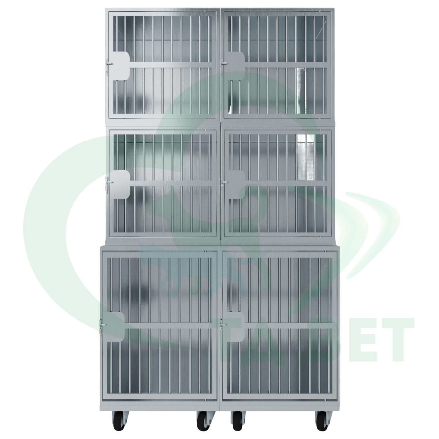 ТД ВЕТ Optima 6 Модуль на 6 клеток 1200х750(600)х2060(2160)  мм  с колесами