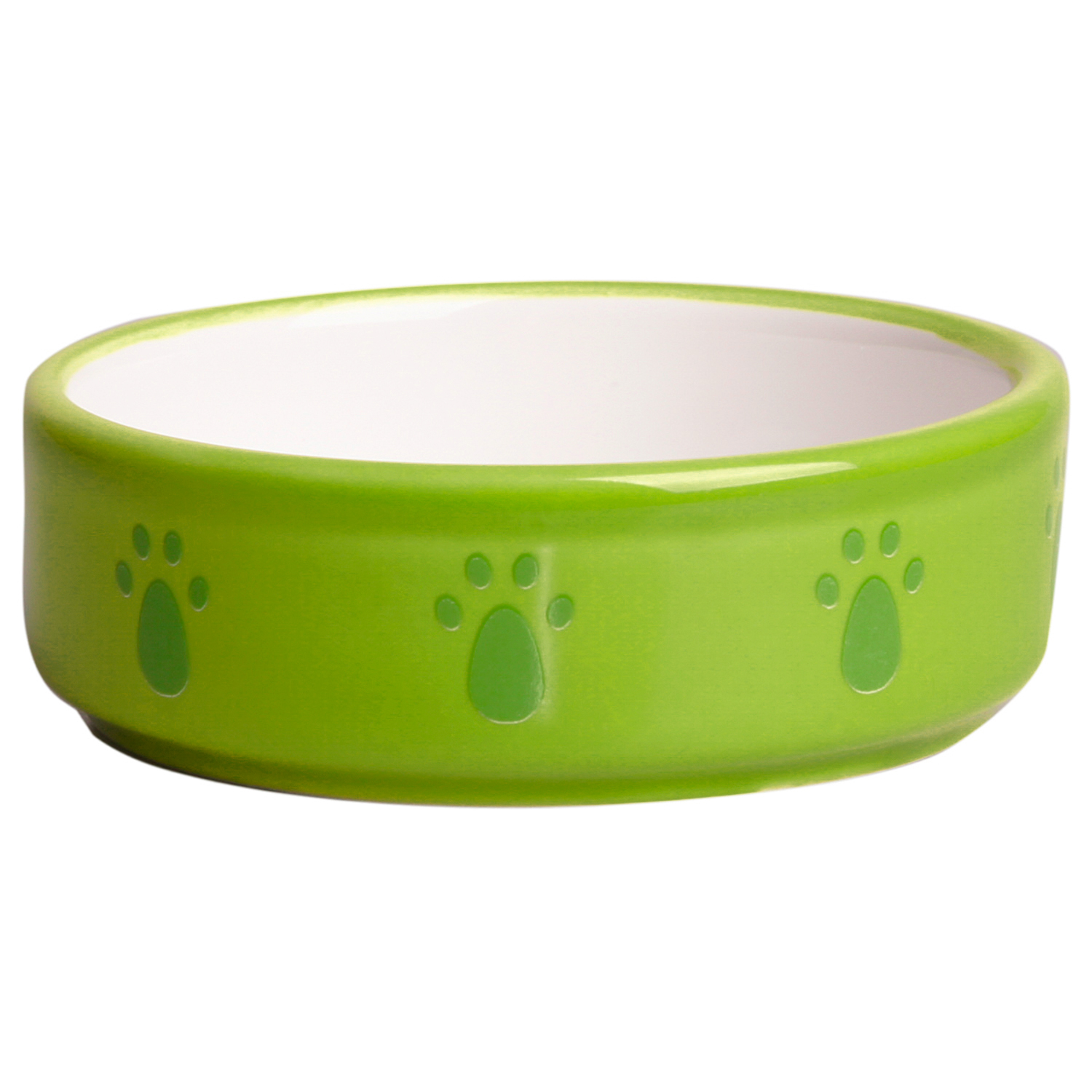 КерамикАрт миска керамическая для грызунов 70 мл Зеленая с морковью СКИДКА 40%