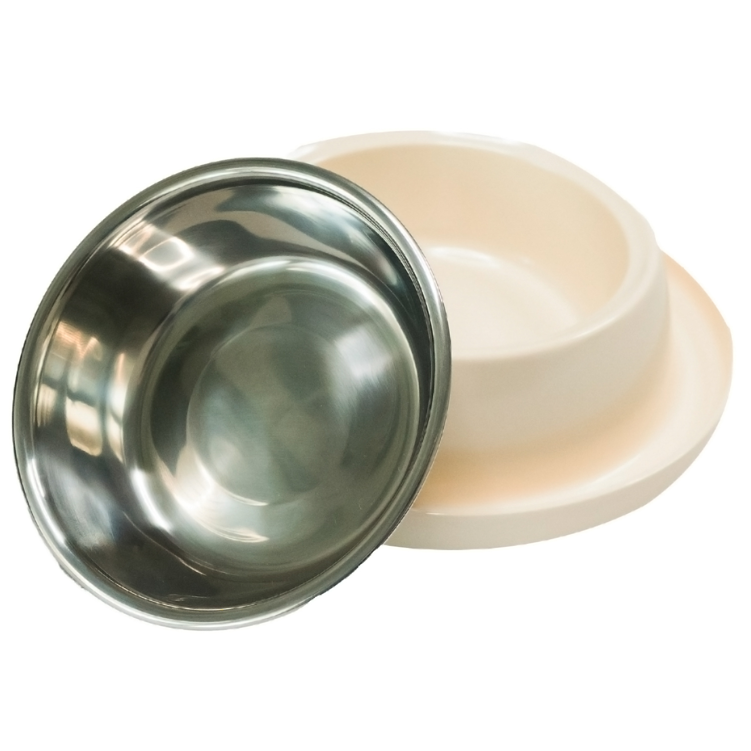 Миска SuperDesign на меламиновой подставке 400 мл, белая СКИДКА 50%