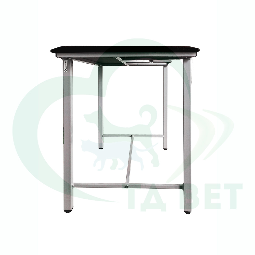 ТД ВЕТ Стол ветеринарный СВУ-5 для УЗИ, 1320x720x900, каркас серый, черная обивка