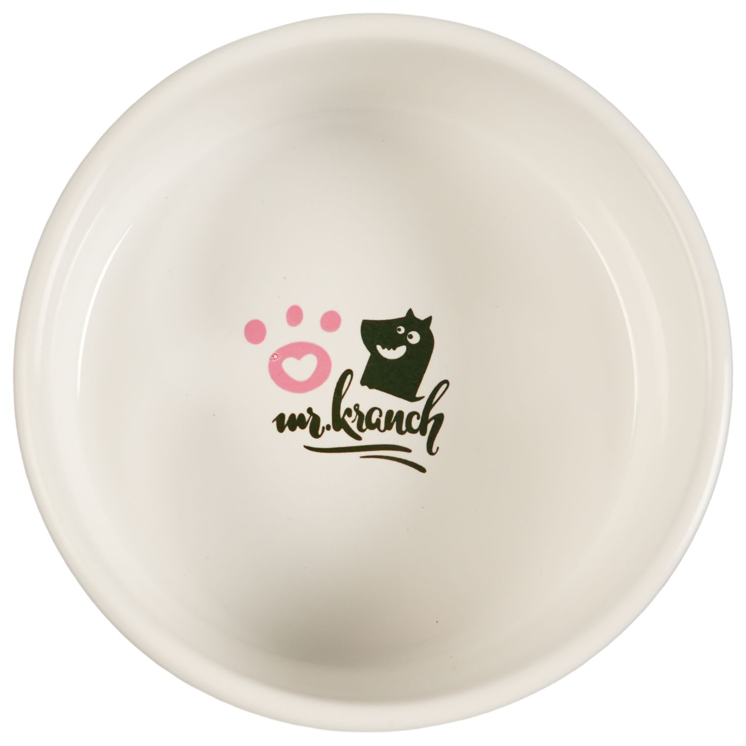 Миска Mr.Kranch керамическая для собак 420 мл Чао Белла розовая