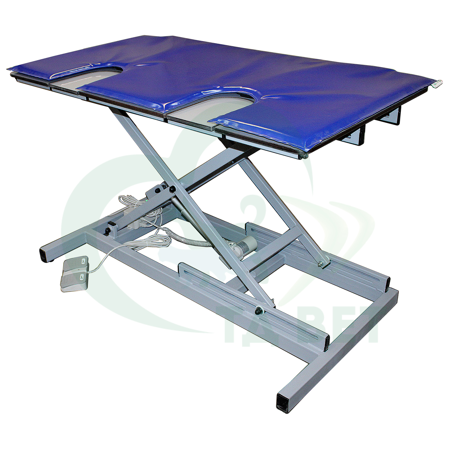 ТД ВЕТ Стол для УЗИ с откидными дверцами VETBOT-75 столешница HPL 1320x720x(330-1090)h (каркас MUAR, пульт ножной)