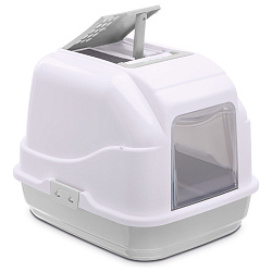 IMAC био-туалет для кошек EASY CAT 50х40х40h см, светло-серый IMAC био-туалет для кошек EASY CAT 50х40х40h см, светло-серый