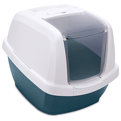 IMAC био-туалет для кошек MADDY 62х47,5х47,5h см, белый/синий IMAC био-туалет для кошек MADDY 62х47,5х47,5h см, белый/синий