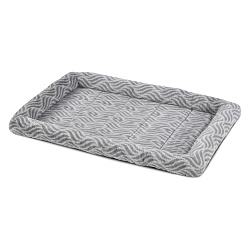 Лежанка MidWest Deluxe Wave Bed для собак и кошек меховая 102х67,5х9 см, серая Лежанка MidWest Deluxe Wave Bed для собак и кошек меховая 102х67,5х9 см, серая