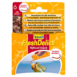 TetraFreshDelica Bloodworms корм мотыль в желе 48 г TetraFreshDelica Bloodworms корм мотыль в желе 48 г