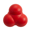 Playology жевательный тройной мяч SQUEAKY BOUNCE BALL для собак средних и крупных пород с пищалкой и с ароматом говядины, цвет красный СКИДКА 50%