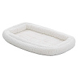 Лежанка MidWest Double Bolster для собак и кошек флисовая с двойным бортом 44х29 см, белая СКИДКА 40% Лежанка MidWest Double Bolster для собак и кошек флисовая с двойным бортом 44х29 см, белая СКИДКА 40%