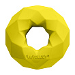 Playology  жевательное кольцо-многогранник CHANNEL CHEW RING для собак средних и крупных пород с ароматом курицы, цвет желтый СКИДКА 50%