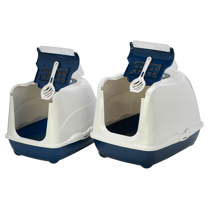 Moderna био-туалет Flip Cat 50x39x37h см с совком, синий СКИДКА 40%