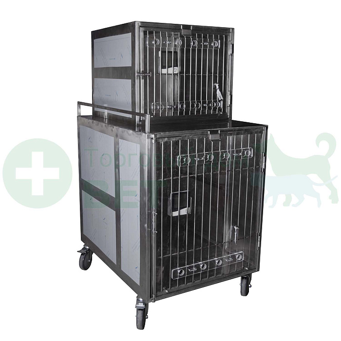 ТД ВЕТ Модуль клеток из нерж. стали , 2х ярусный из  2 клеток 1/1, 700x900(600)x1300(1450)h