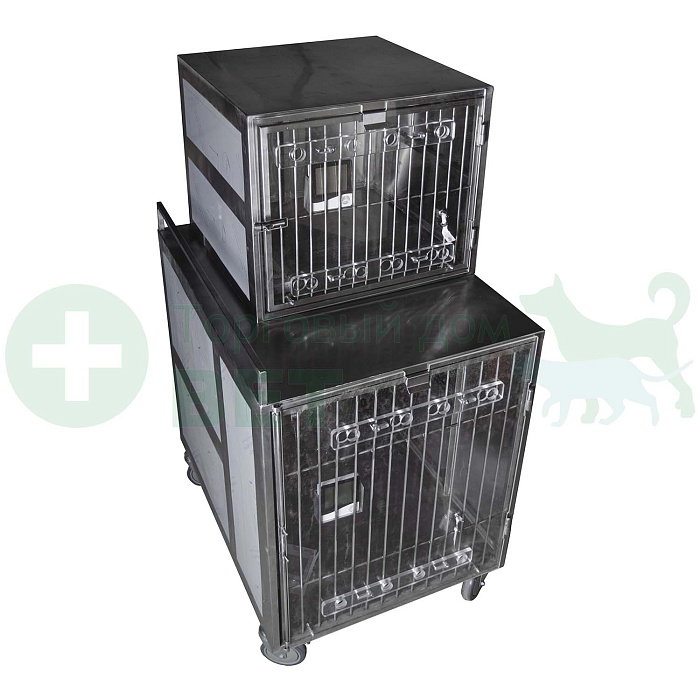 ТД ВЕТ Модуль клеток из нерж. стали , 2х ярусный из  2 клеток 1/1, 700x900(600)x1300(1450)h