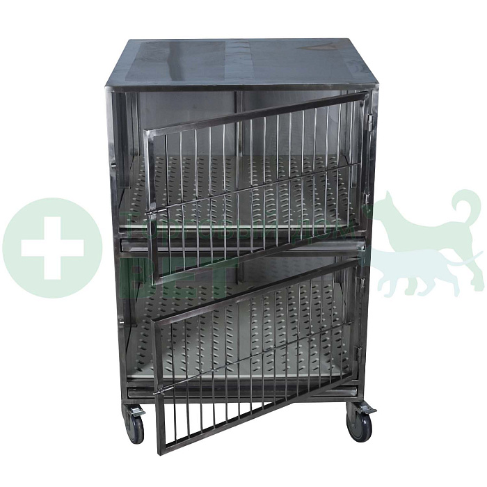 ТД ВЕТ Модуль клеток из нерж. стали, 2х ярусный из 2 клеток 1/1, 1200х750х1620(1770)h