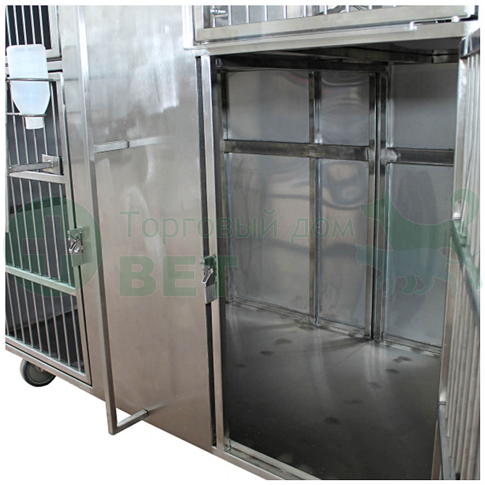 ТД ВЕТ Модуль клеток из нерж. стали, 3х ярусный  из 6 клеток 2/2/2, 1400х700х1800(1950)h