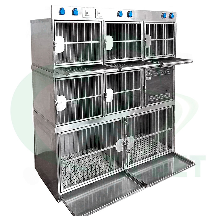 ТД ВЕТ Модуль из 8 клеток из нержавеющей стали 1540х600х1800(1900)h