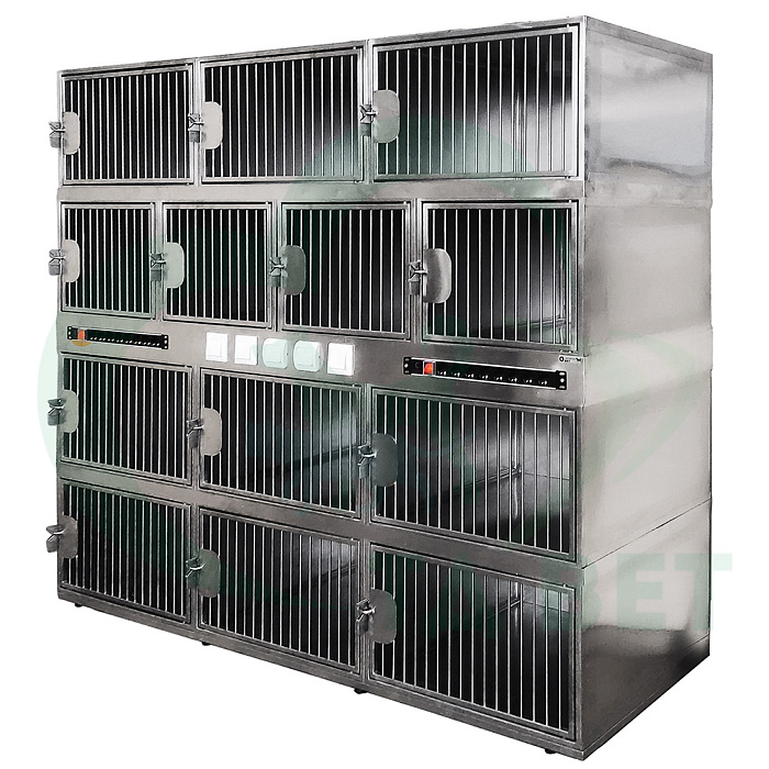 ТД ВЕТ Модуль из 13 клеток из нерж. стали 2000х600х1760(1920)h c освещением