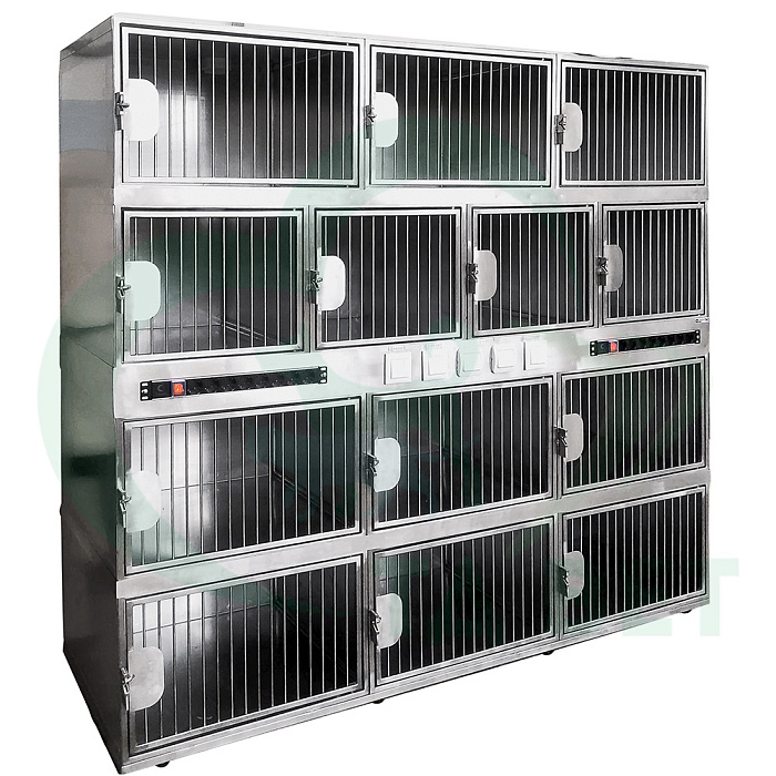 ТД ВЕТ Модуль из 13 клеток из нерж. стали 2000х600х1760(1920)h c освещением