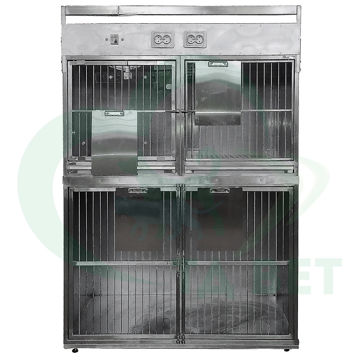 ТД ВЕТ Модуль из 4 клеток из нержавеющей стали с оксигенацией, 1200х700х(1680)1805h