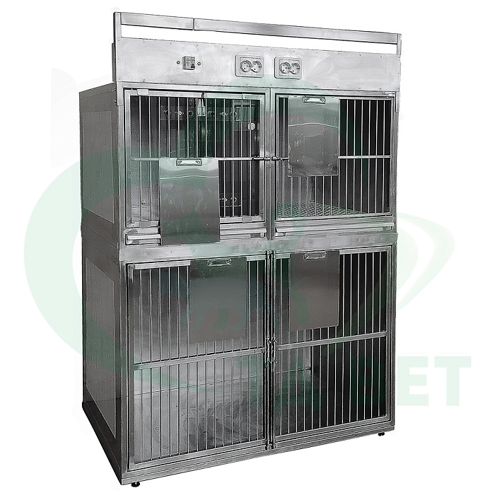 ТД ВЕТ Модуль из 4 клеток из нержавеющей стали с оксигенацией, 1200х700х(1680)1805h
