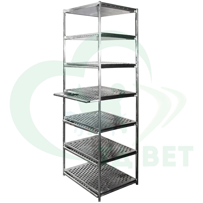 ТД ВЕТ Стеллаж-сушилка из нержавеющей стали, 500х670х2110(2210)h