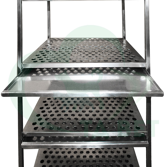 ТД ВЕТ Стеллаж-сушилка из нержавеющей стали, 500х670х2110(2210)h