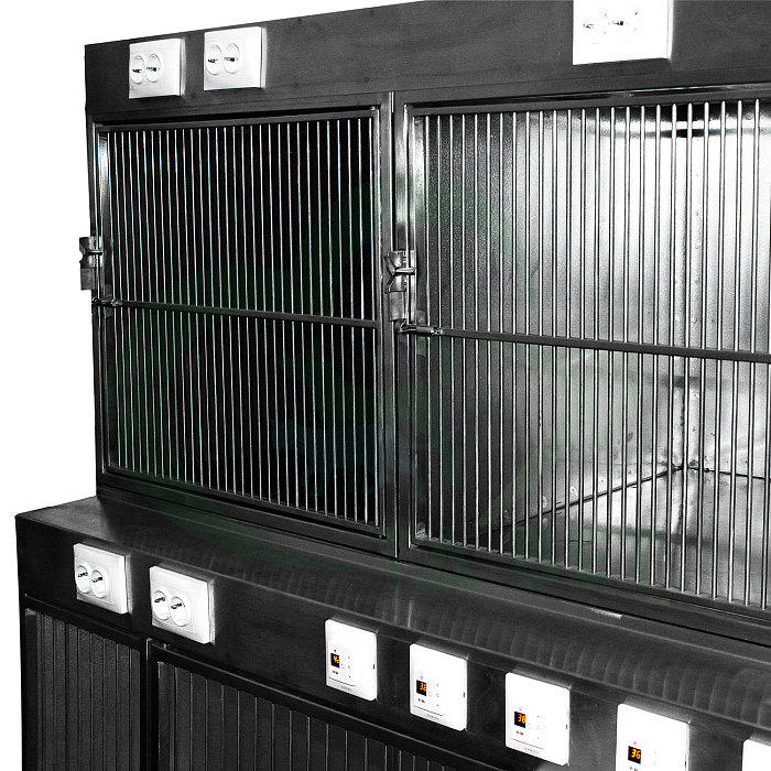 ТД ВЕТ(1) Модуль из 5 клеток из нерж. стали 2200х880(700)х1840(1860)h (пруток 20мм и 30мм)