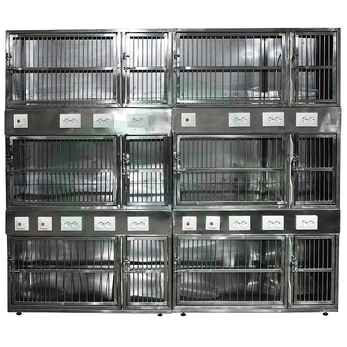 ТД ВЕТ Модуль из 6 клеток из нерж. стали 2000х700х1740(1760)h