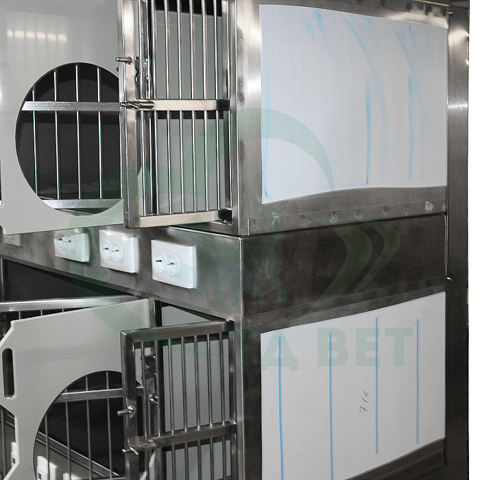 ТД ВЕТ Модуль из 6 клеток из нерж. стали 2000х700х1740(1760)h