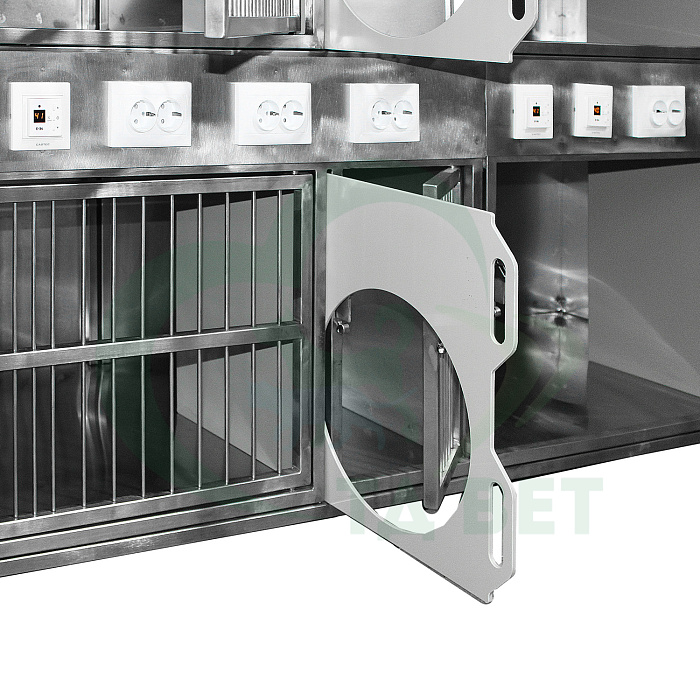 ТД ВЕТ Модуль из 6 клеток из нерж. стали 2000х700х1740(1760)h