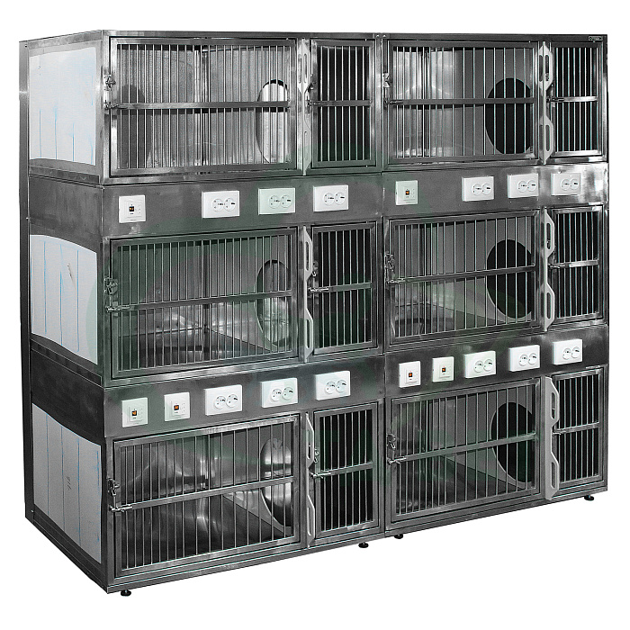 ТД ВЕТ Модуль из 6 клеток из нерж. стали 2000х700х1740(1760)h