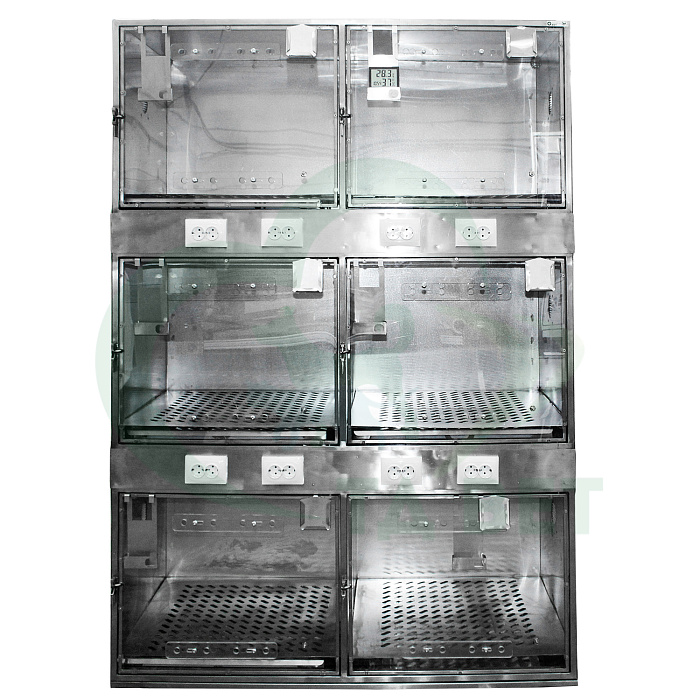 ТД ВЕТ Модуль из 6 клеток из нерж. стали 1400х600х1720(1760)h