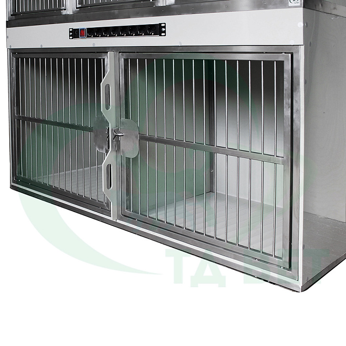 ТД ВЕТ Модуль из 5 клеток из полипропилена, разборный 1400х650х1340(со штангой)х1500(с колесами)h