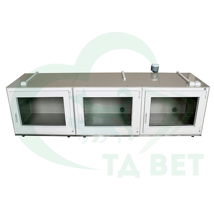 ТД ВЕТ Модуль из трех клеток для инфекционнного стационара, 2390х600х640h