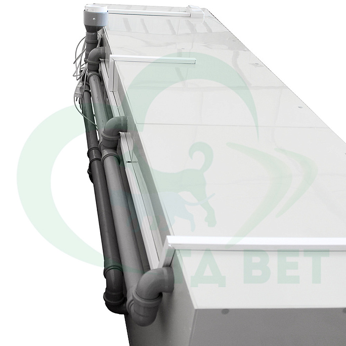 ТД ВЕТ Модуль из трех клеток для инфекционнного стационара, 2390х600х640h